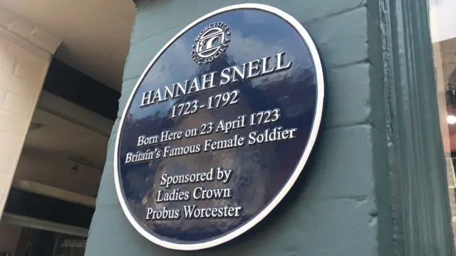 The blue plaque