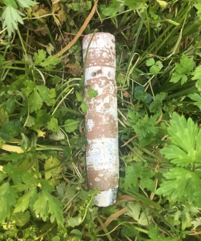 Ordnance. Pic: Kingsbridge Police/Twitter