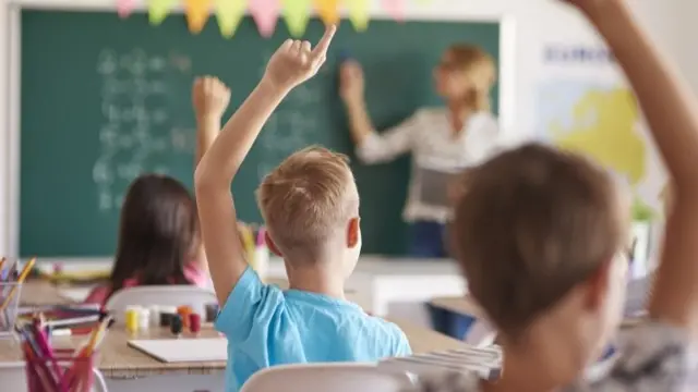 Children in a classroom