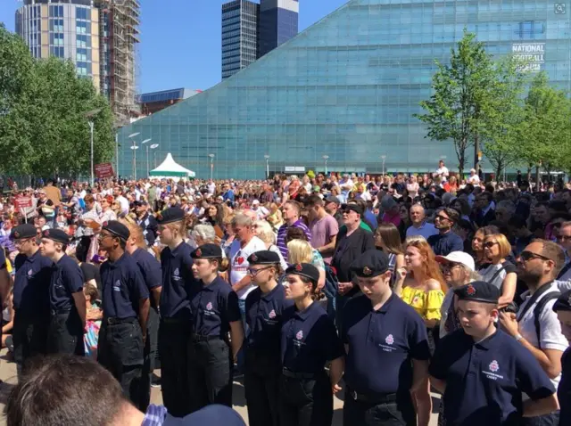 Crowds in Manchester