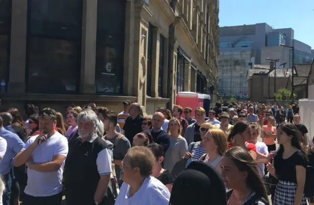 Crowds in Manchester