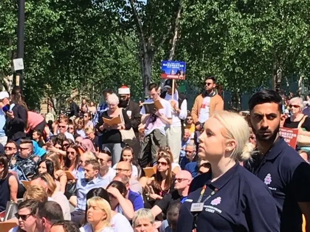 Crowds in Manchester