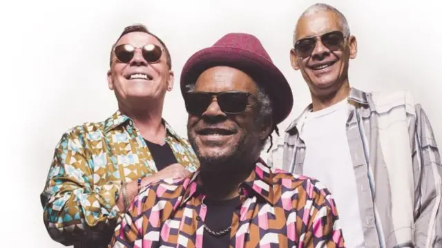 Ali Campbell (left) with his UB40 bandmates Astro and Mickey Virtue