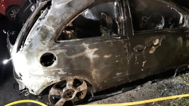 Car after fire