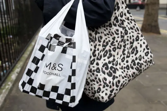 M&S shopping bag