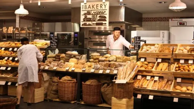 M&S bread counter