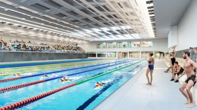 Artist impression of swimming pool