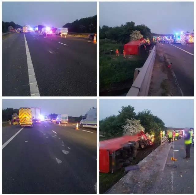 Accident on M62