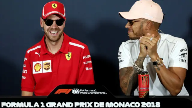 Sebastian Vettel and Lewis Hamilton