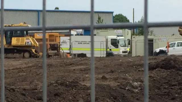 Bomb disposal at the site