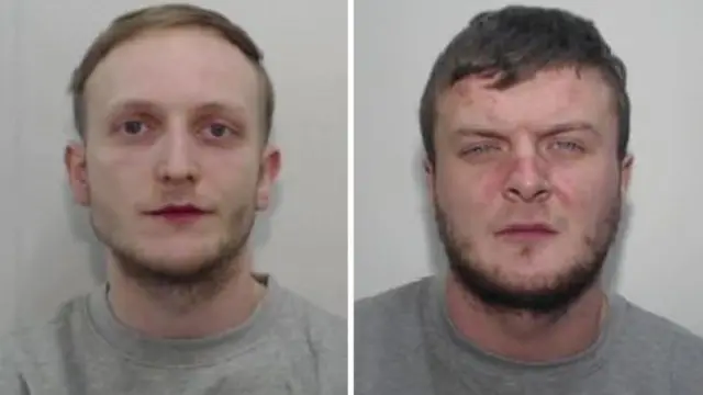 Zak Bolland (left) and David Worrall were found guilty of the murders of four siblings