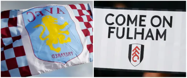 Fans' flags and signs