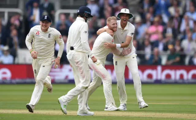 Ben Stokes celebrates