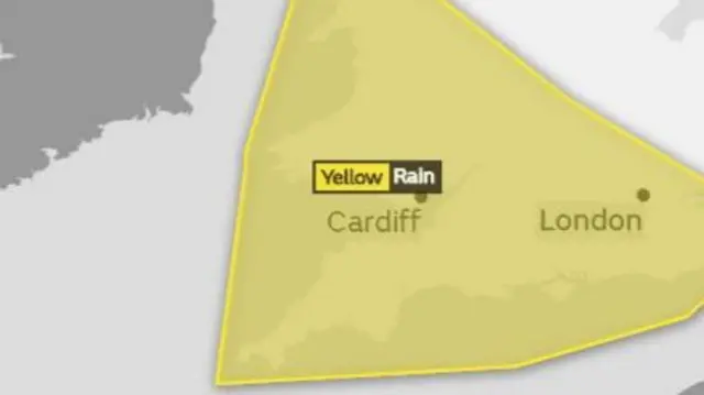 Yellow weather warning