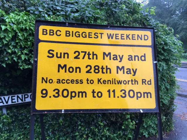 Biggest Weekend sign