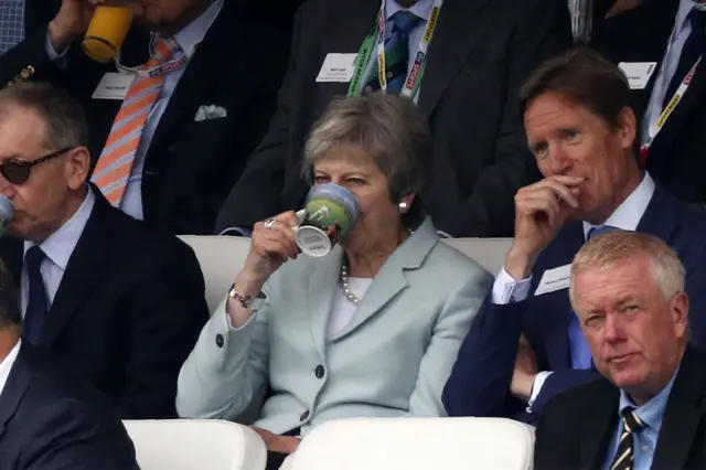 Theresa May at Lord's