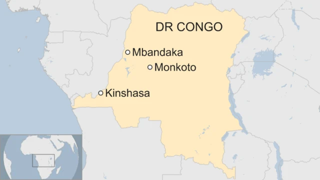 Map of DR Congo