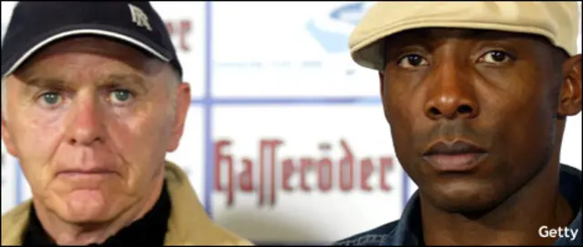 Brendan Ingle (left) with Johnny Nelson