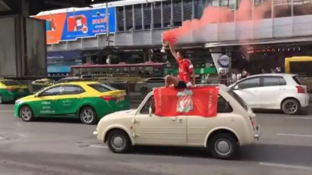 Liverpool fan in Bangkok