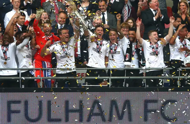 Fulham lift the trophy