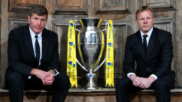 Rob Baxter (left) and Mark McCall