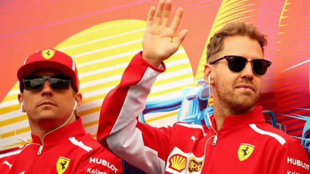 Kimi Raikkonen and Sebastian Vettel