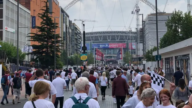 Fans at Wembley