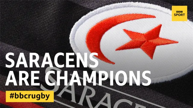 Saracens win graphic