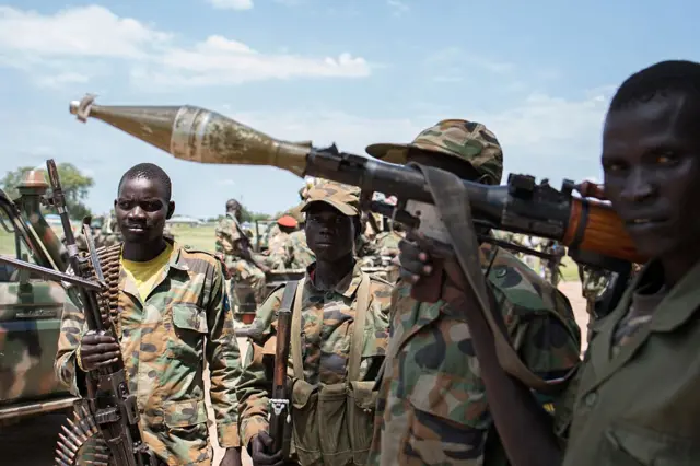 South Sudan soldiers