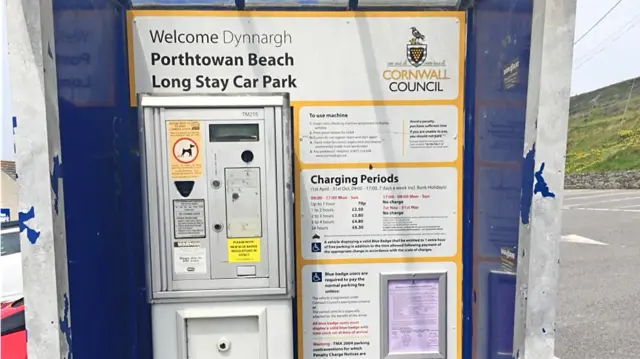 Porthtowan parking machine