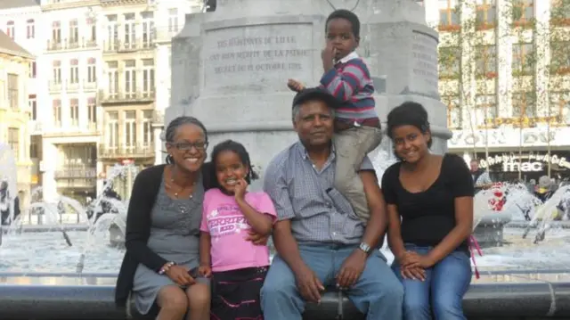 Andargachew 'Andy' Tsege and his wife and children