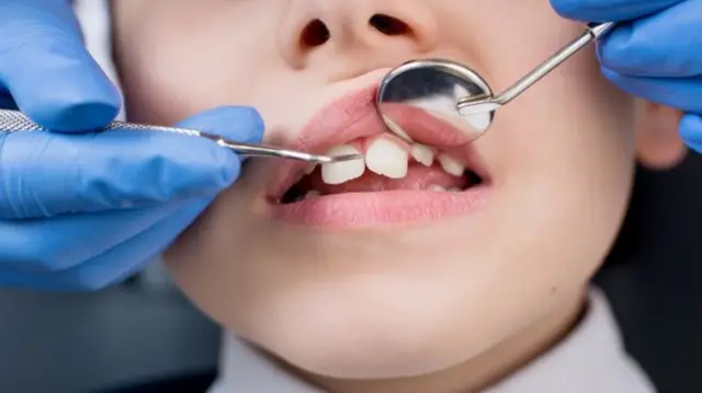 Child at dentist