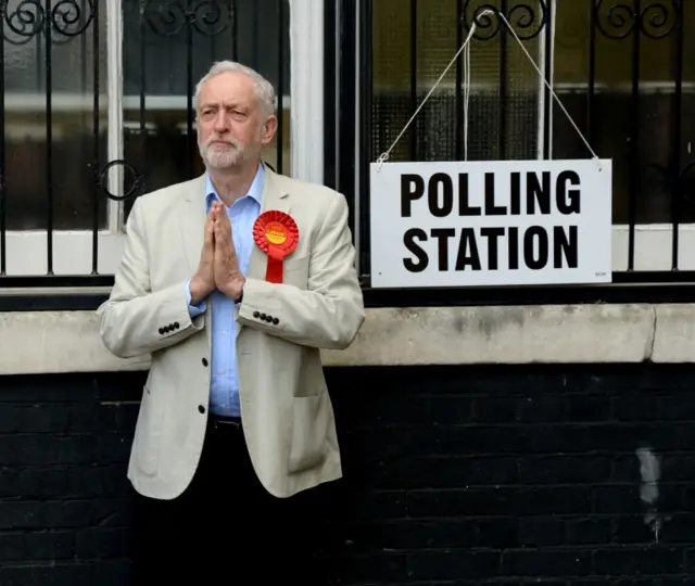 Labour leader Jeremy Corbyn in Holloway