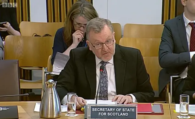 Scottish Secretary David Mundell