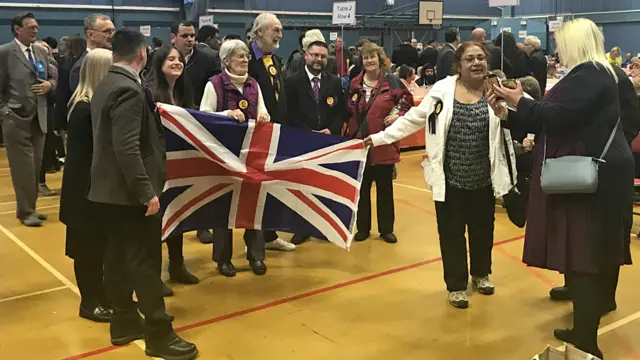 The election count in Swindon