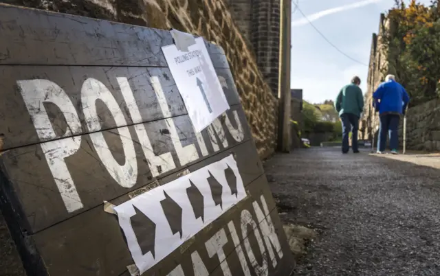 Voters near Sheffield