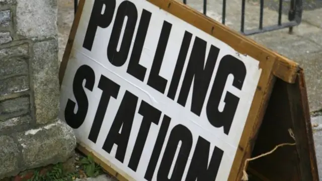 polling station sign