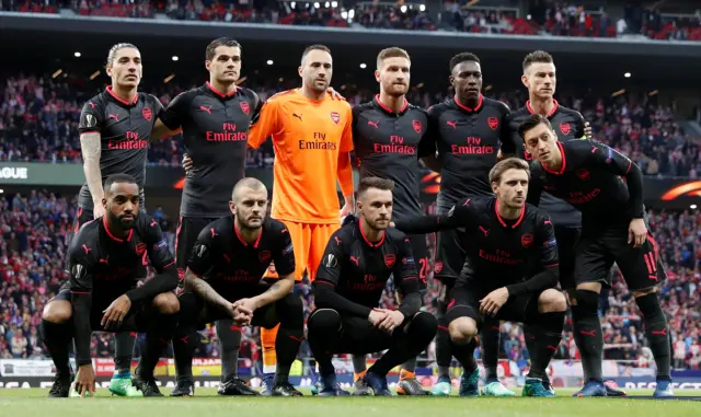 Arsenal line-up