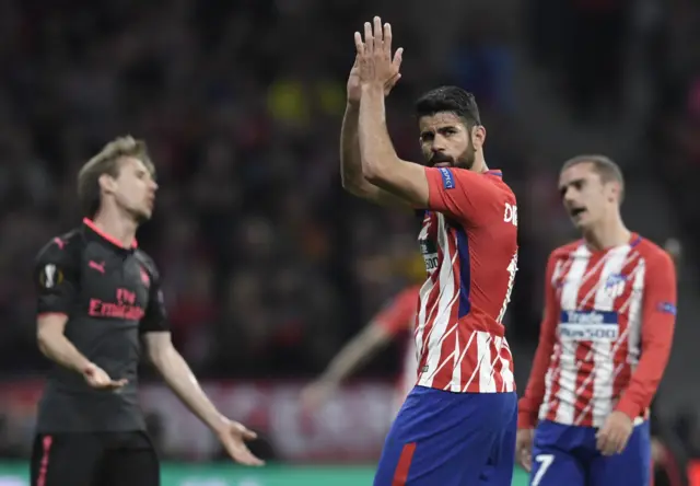 Atletico's Diego Costa