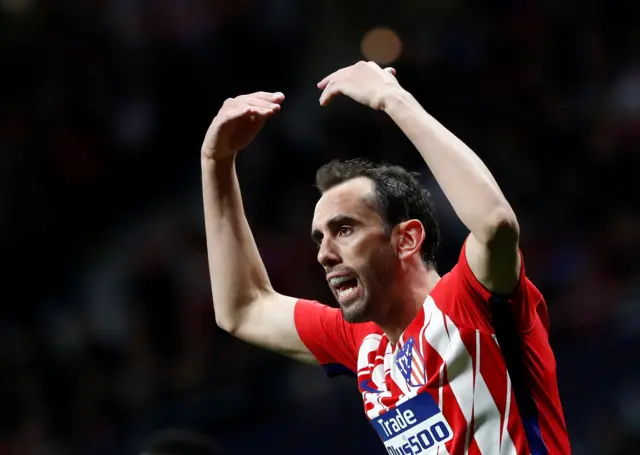 Atletico Madrid"s Diego Godin