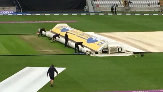 Covers at Edgbaston