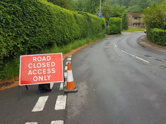 Road closed