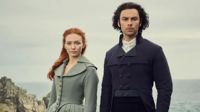 Eleanor Tomlinson and Aidan Turner