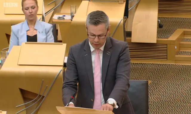 Finance Secretary Derek Mackay