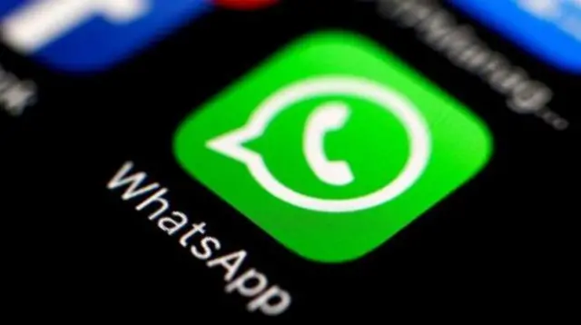 WhatsApp app on a smartphone