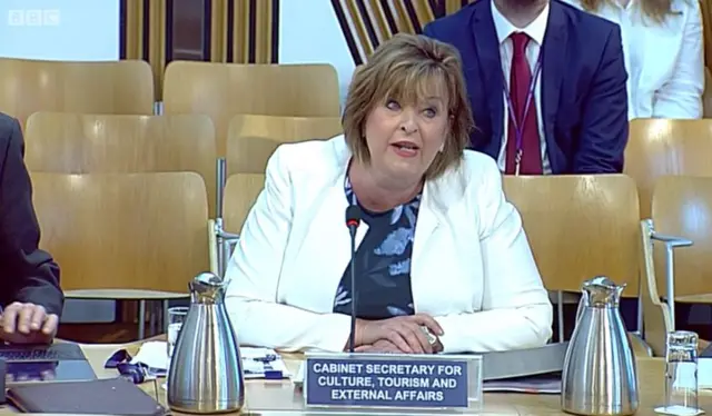 Culture Secretary Fiona Hyslop