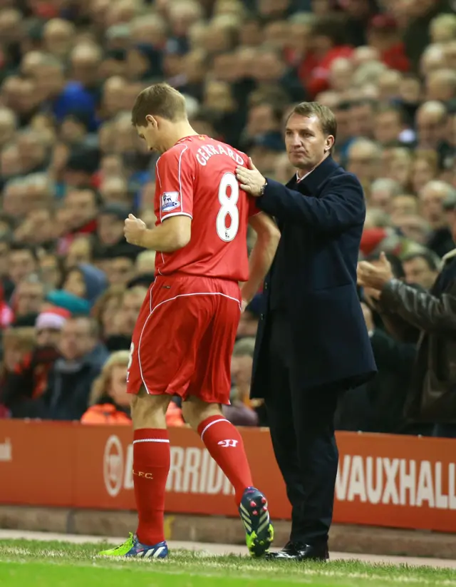 Steven Gerrard and Brendan Rodgers