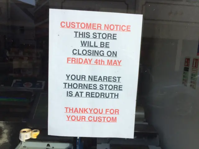 sign on shop window