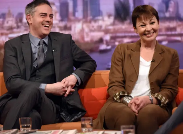 Jonathan Bartley and Caroline Lucas