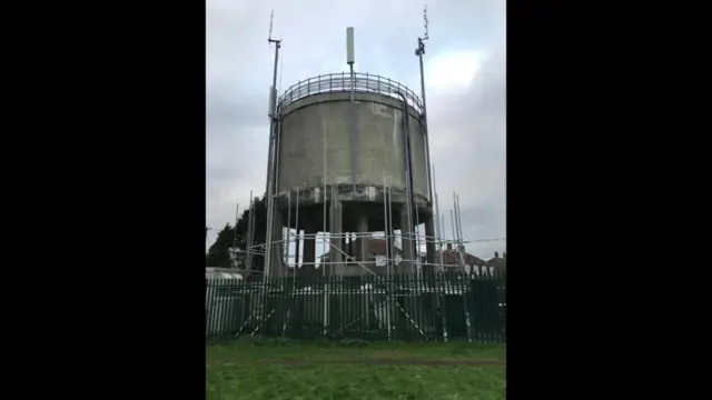 Newton Ferrers water tower